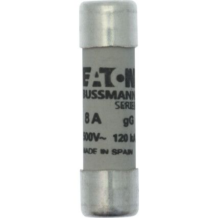 C10G8 8AMP CYLINDRICAL FUSE 10.3x38 500V AC