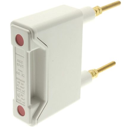 RS32PWH 32AMP FUSE HOLDER BACK STUD CONNECTED WHITE 660V AC