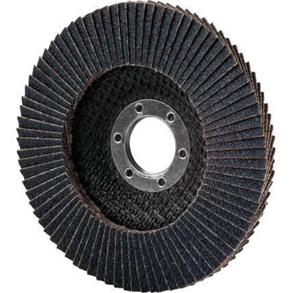 Flap Disc, 125 x 22.23mm, Flat (Type 27), P120, Zirconia