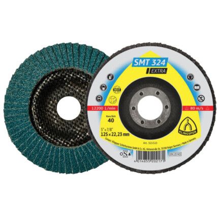 321513 SMT324 115X22,23MM 80 GRIT ZIRCONIUM FLAP DISC