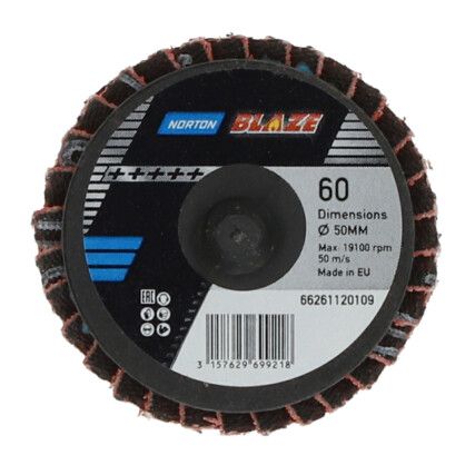 50mm R980P MINI FLAP DISC P60 TR TYPE (PK-10)