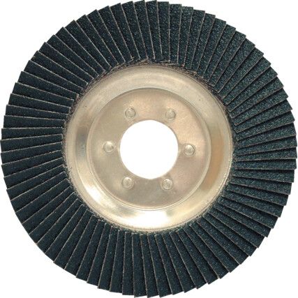 Flap Disc, 125 x 22.23mm, Conical (Type 29), P120, Zirconia