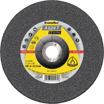 A624T GRINDING DISC DPC180X6X22MM