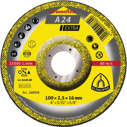 A24 EXTRA CUTTING DISC DPC100X2.5X16MM