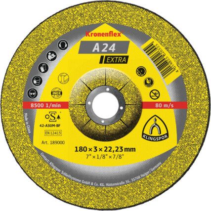 A24 EXTRA CUTTING DISC DPC180X3X22MM