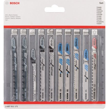 Jigsaw Blade Set, For All In One (Pk-10)