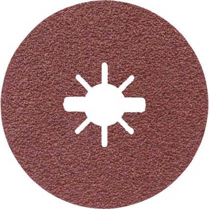 Fibre Disc, G36R444, 115mm x 22mm, Star Shaped Hole, P36, Aluminium Oxide