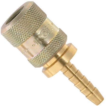 CO10H03 12V1 SCREW-ON CONN FOR 6.35mm (1/4) ID HOSE OPEN END