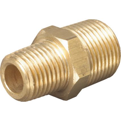 Hn4-2Tb 1/4 X 1/8 Brass Hexagon Bspt Nipple