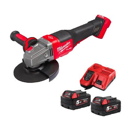 M18 FUEL™ Braking Angle Grinder, 230mm, 2 x 5.5AH Battery Packs