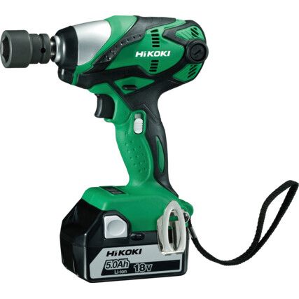 WR18DSDLJJZ Cordless Impact Wrench, 1/2in. Drive, 18V, 255Nm Max. Torque, 2 x 5.0Ah Batteries