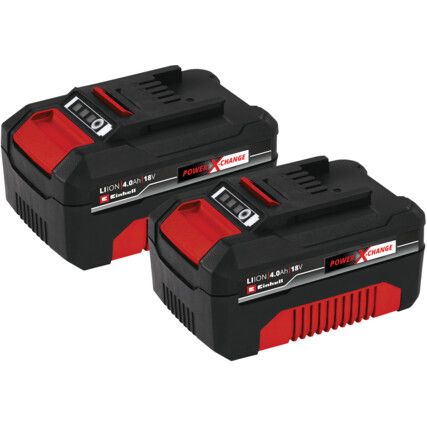 2x X-Change Plus Battery, 18V, 4.0AH