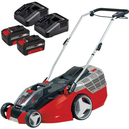 36V Cordless Brushless Mower, 43cm Cutting Width