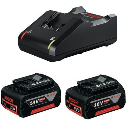 GBA + GAL 18V-40, Battery Charger Set, Lithium-ion, 18