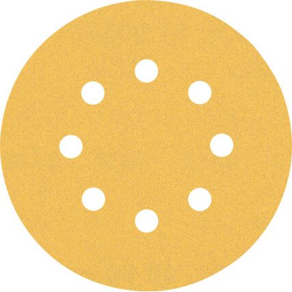 2608900807 EXPERT 125MM P120 DISCS FOR R/O SANDERS 8HOLE (PK-5)