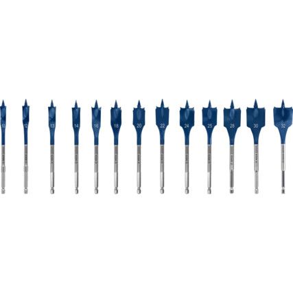 EXPERT SELFCUT SPEED SPADE DRILL BIT SET - 13 PIECE