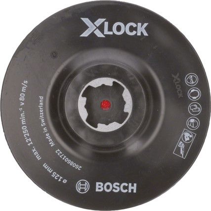 125mm X-Lock Backing Pad Hook & Loop Backing