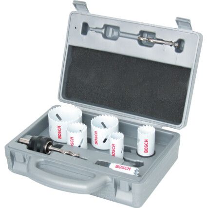 HSS-Co Progressor Holesaw Kit 9 piece in Mouled Plastic Case - 2 608 584 670