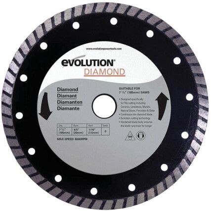 Multipurpose Diamond Saw Blade 185mm