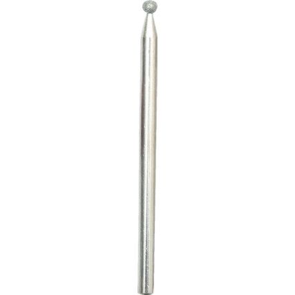 Rotary Burr, Diamond, Single Cut, 2.4mm, Ball