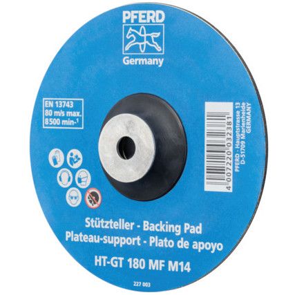 44890220, Backing Pad, HT-GT, 180mm, Non Adhesion