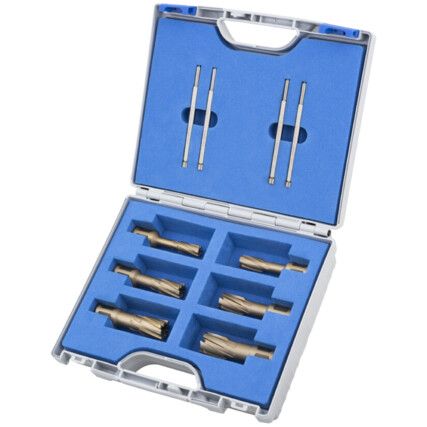 HSS-XE HARDLINE CARBIDE TIPPED ANNULAR CUTTER 40mm DEPTH (SET-6)