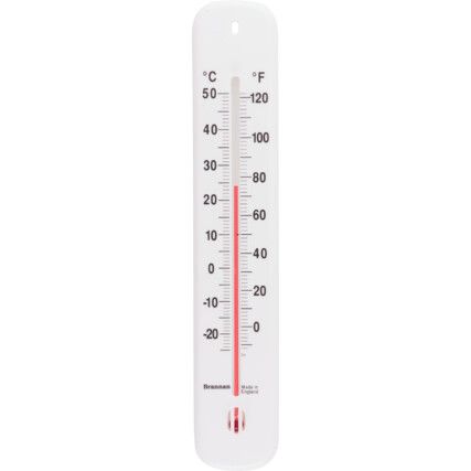 14/435/3 215mm PLASTIC WALL THERMOMETER