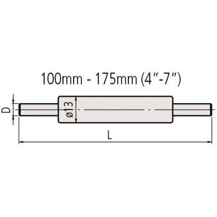 167-104 100mm MEASURING STANDARD