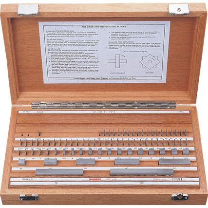 81PC IMP GAUGE BLOCK SET NON CAL GRADE 1