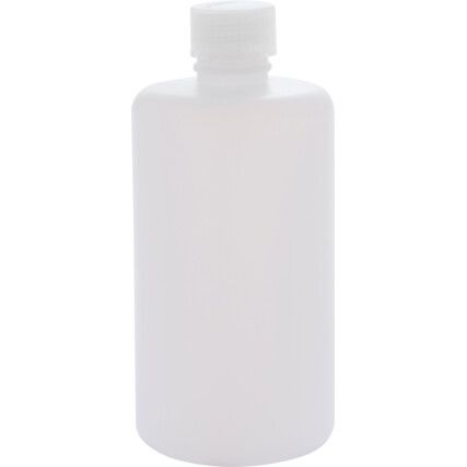 BOTTLE ROUND, HDPE, NARROW NECK 500ml (PK-10) 