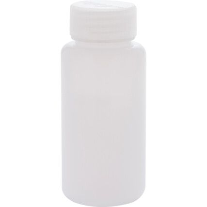 BOTTLE ROUND, HDPE, WIDE NECK 250ml (PK-10)