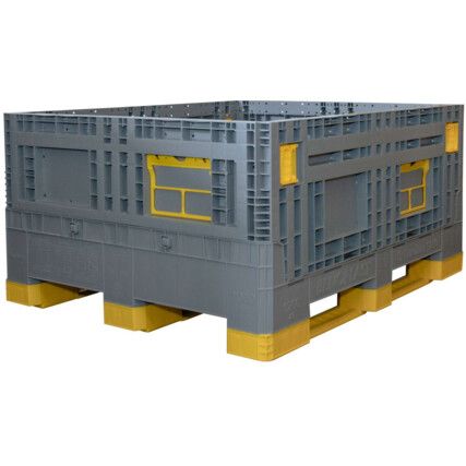 COLLAPSIBLE PALLET BOX OPENING DOOR ONE SIDE & END 1200X1000X597mm