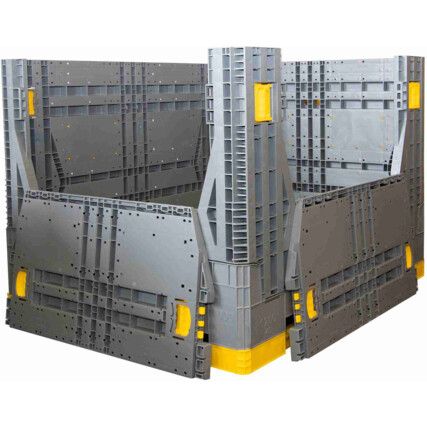 COLLAPSIBLE PALLET BOX OPENING DOOR ONE SIDE & END 1200X1000X860mm