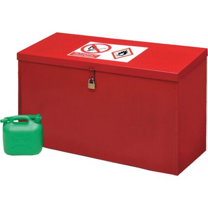 FLAmmABLE LIQUID STORAGE FLOOR CHESTS 610X1170X460mm RED