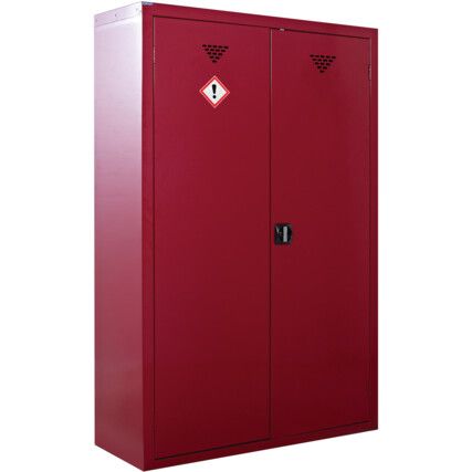 PESTICIDE & AGROCHEMICAL STORAGE CUPBOARDS 1800X1200X460mm RED