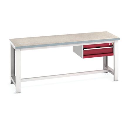 CUBIO FW BENCH LINO 1 CABINET WxDxH: 2000x750x840mm RED