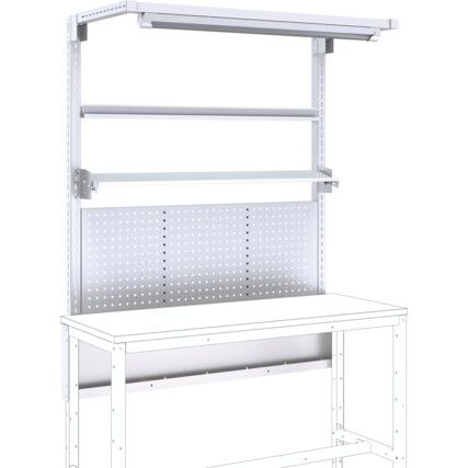 1500mm Wide Verso Bench, Rear Frame Kit A, With Overhead Light