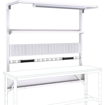 2000mm Wide Verso Bench, Rear Frame Kit D, With Overhead Light