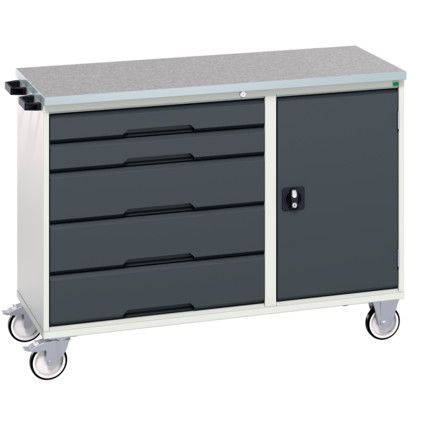 MAINTENANCE TROLLEY 5 DRAWER LINO TOP GREY/ANTHRACITE