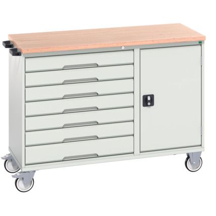 MAINTENANCE TROLLEY 7 DRAWER MPX TOP LIGHT GREY