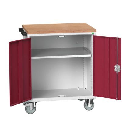 MOBILE CUPBOARD MPX TOP GREY/RED