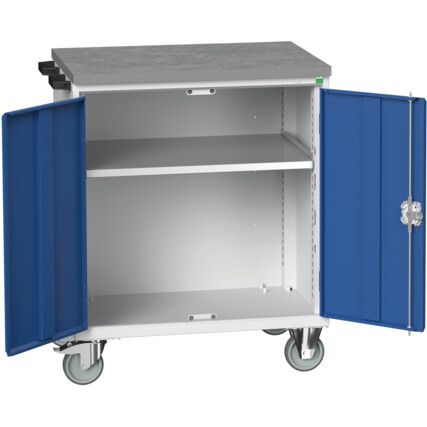 MOBILE CUPBOARD LINO TOP GREY/BLUE