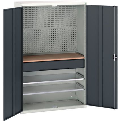 KITTED CUPBOARD 6 DRAWERS GREY/ANTHRACITE