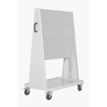 4 Panel Louvre Trolley - Light Grey