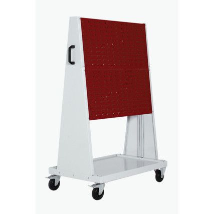 Trolleys, Steel, Light Grey/Red,