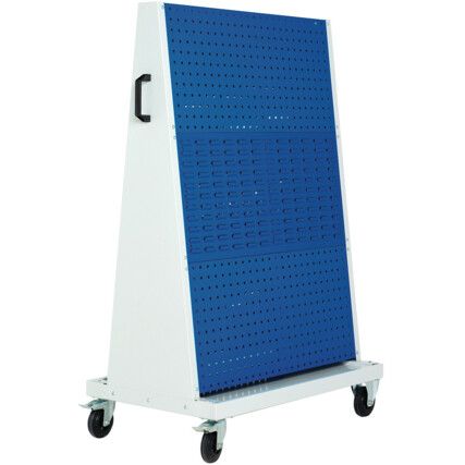 4 Panel Combination Trolley - Light Grey/Blue