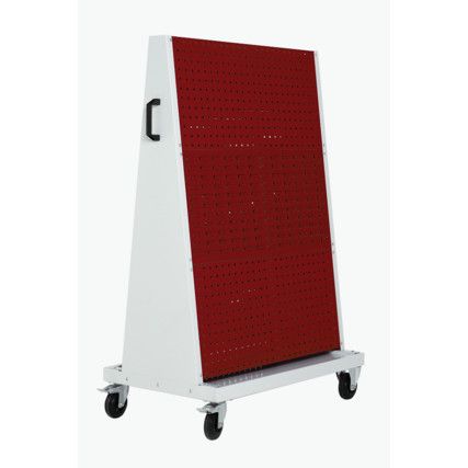 Trolleys, Steel, Light Grey/Red,