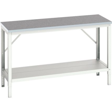 Verso Bench 700x600x780mm Lino Worktop - Light Grey