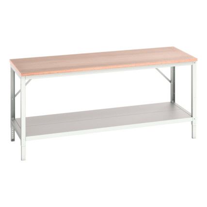 Verso Bench 2000x800x780mm MPX Worktop - Light Grey