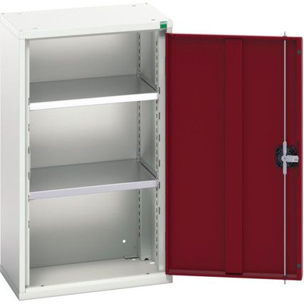 Verso Wall Cabinet, Single Door,Grey/Red, 900 x 525 x 350mm